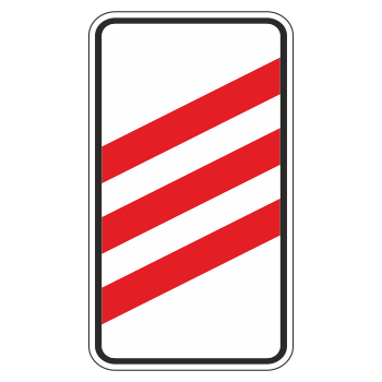 Дорожный знак 1.4.1 «Приближение к железнодорожному переезду» (металл 0,8 мм, III типоразмер: 450х900 мм, С/О пленка: тип В алмазная)