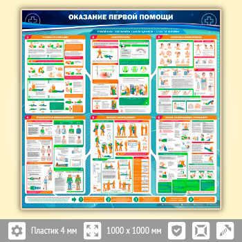 Стенд «Оказание первой помощи» (PM-02-GOLD)