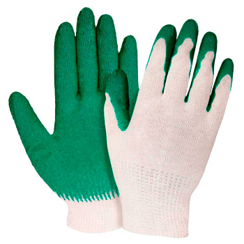 Перчатки Х/Б с латексным покрытием