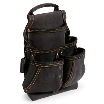 Сумка кожаная поясная без ремня с 4 отделениями премиум-серия «DEAD BULL» СК-4
