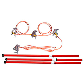 Заземление переносное ЗПП-15-3 (сеч. пр. - 95 кв. мм) для РУ до 15 кВ