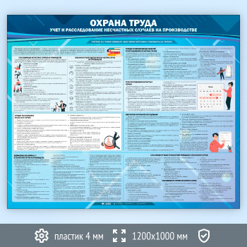 Стенд «Охрана труда. Учет и расследование несчастных случаев на производстве» (OT-24-ECONOMY2)