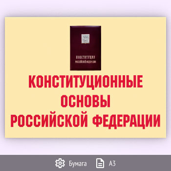 Плакаты «Конституционные основы» (АР-14, бумага, А3, 11 листов)